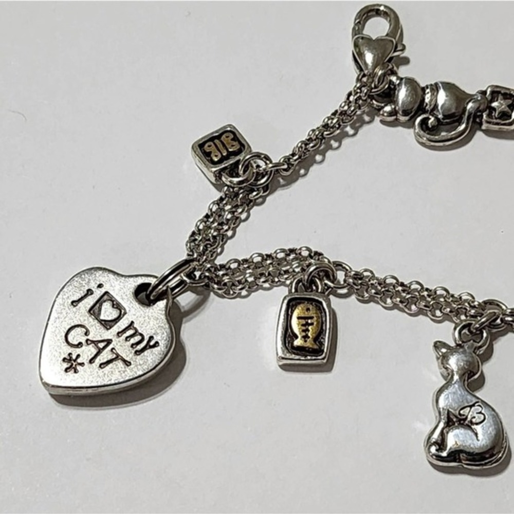 Brighton kitty cat lover's I Heart My Cat‎ Good Fortune charm bracelet - Picture 12 of 13